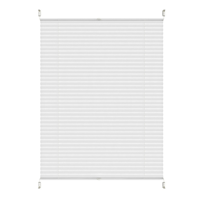 Plisségardin Touch Up & Down hvid 80 x 130 cm